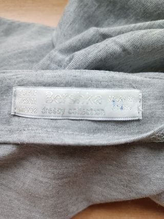 Top gris plata brillante