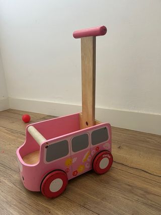 carrito de madera bebe