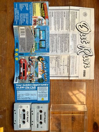 Out Run Amstrad CPC Caja Grande