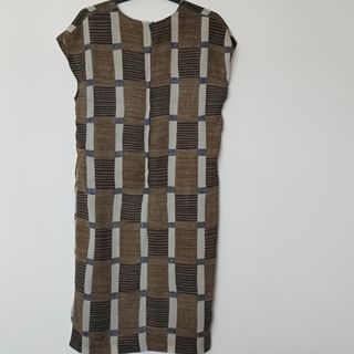 Vestido+Chaqueta - Talla 40- Beige/Marrón