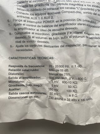 Mesa de mezclas Fonestar SM 1250