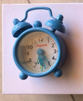 Sveglia mini azzurra vintage nuova Legami