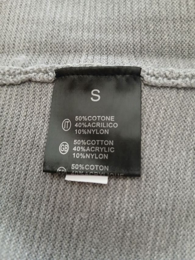 Giacca Cardigan Uomo Grigio ( cotone / acrilico)