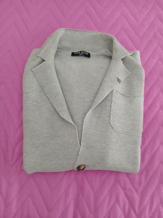 Giacca Cardigan Uomo Grigio ( cotone / acrilico)