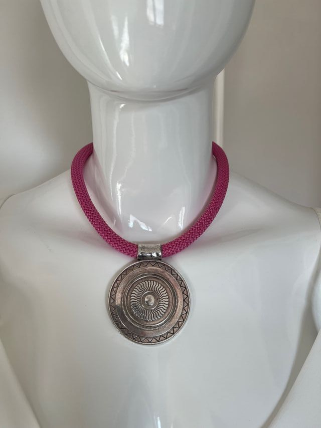 Colgante Cordon Grueso Rosa