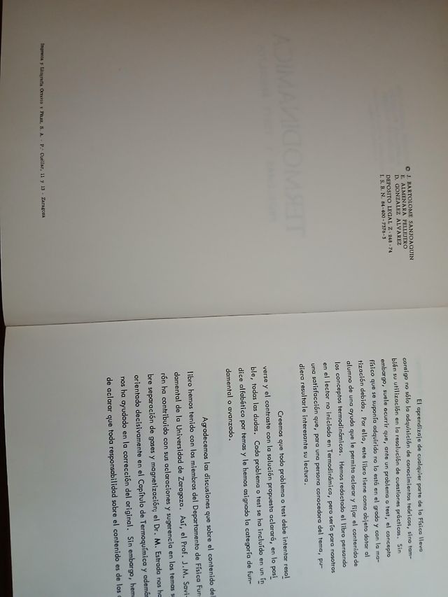 Termodinámica. Problemas y tests resueltos