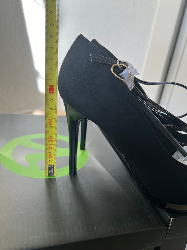 Zapato tacon color Negro T 36, 37, 38, 39 y 41