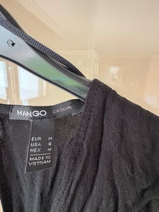 Vestido negro Mango Talla M