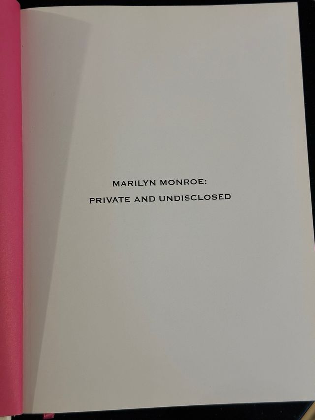 Libro “Marilyn Monroe: Private and Undisclosed