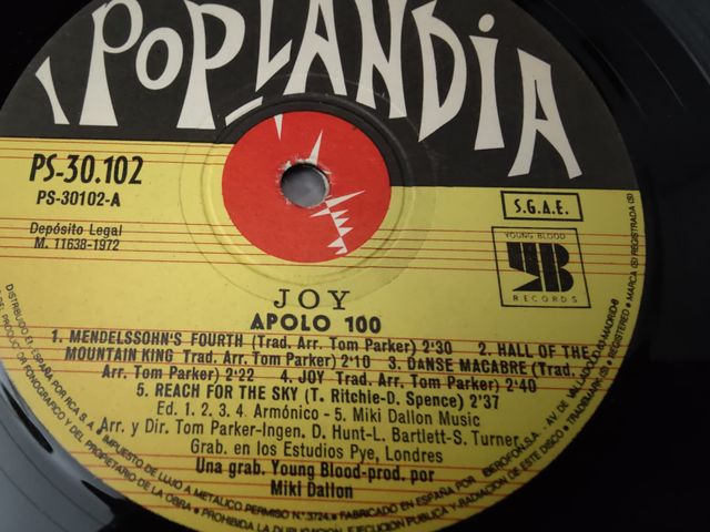 Vinilo Joy - Apolo 100