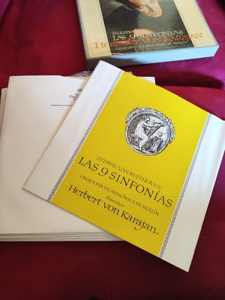 Vinilos Las 9 sinfonías por Karajan