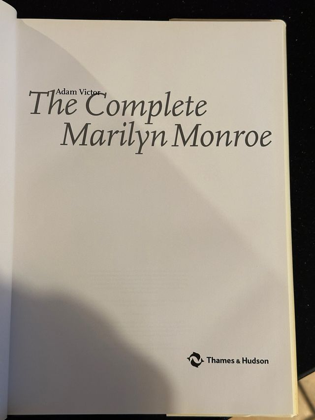 Libro “The Complete Marilyn Monroe” Adam Victor  Edición inglés