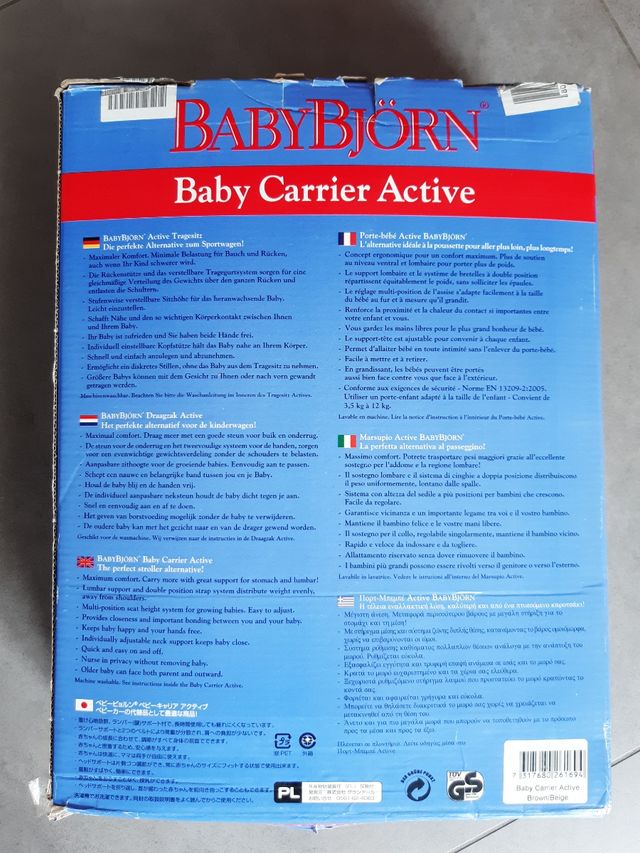 Marsupio BabyBjorn Active 3,5-12kg
