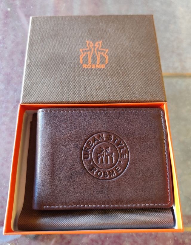 Cartera monedero/billetera piel
