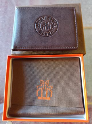 Cartera monedero/billetera piel