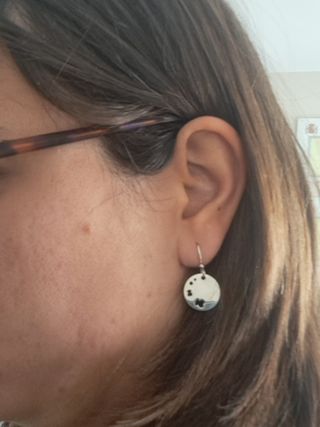 Conjunto de pendientes y colgante Tous