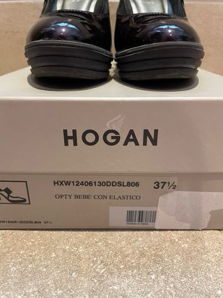Hogan decolletè in vernice bordeaux 37 1/2
