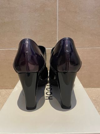 Hogan decolletè in vernice bordeaux 37 1/2