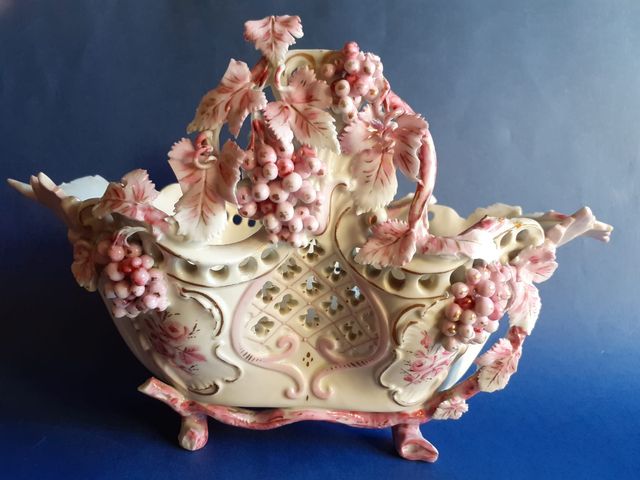 Centro mesa antiguo porcelana