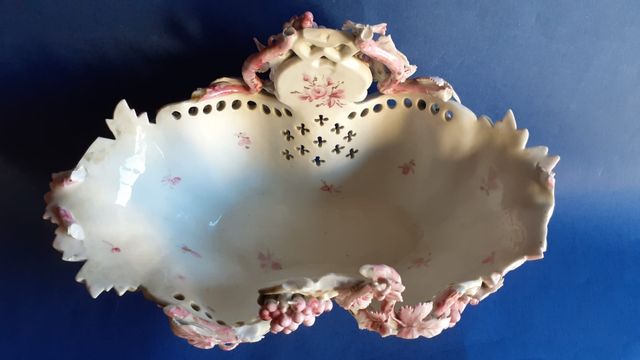 Centro mesa antiguo porcelana