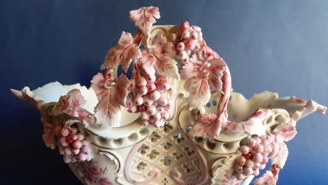 Centro mesa antiguo porcelana