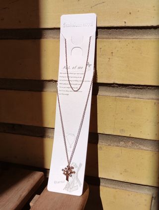 Collar dorado acero inoxidable