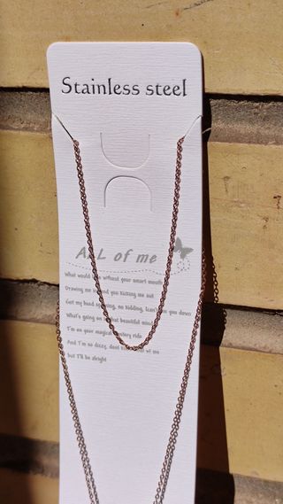 Collar dorado acero inoxidable