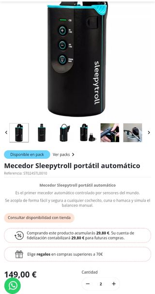 Mecedor carro de bebé Sleppy troll