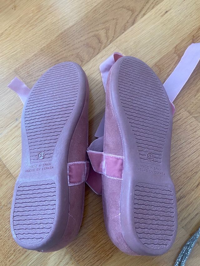 Pisamonas Merceditas terciopelo rosa - 33