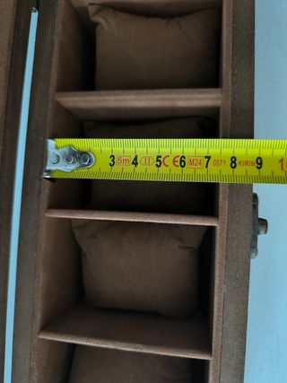 Relojero 6 relojes madera