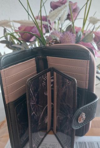 Cartera Anekke marrón-dorada
