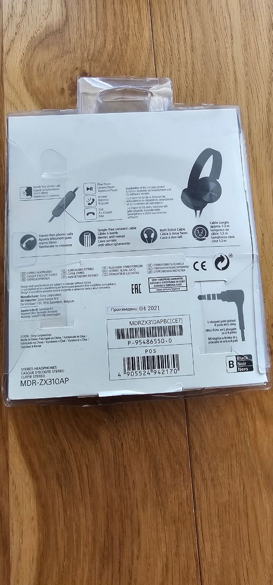 Auriculares SONY MDR-ZX310AP