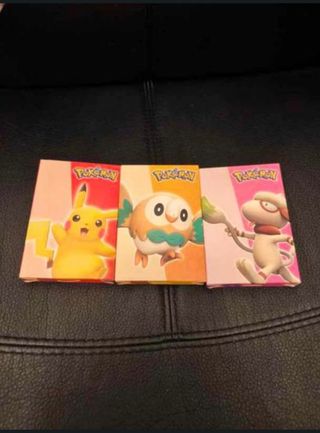 Lote 3 cajitas cartas Pokemon