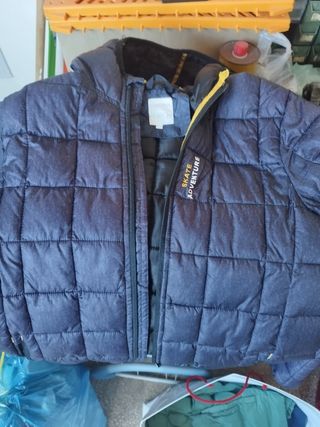 Giubbotti, felpe, maglioncino e una sciarpa