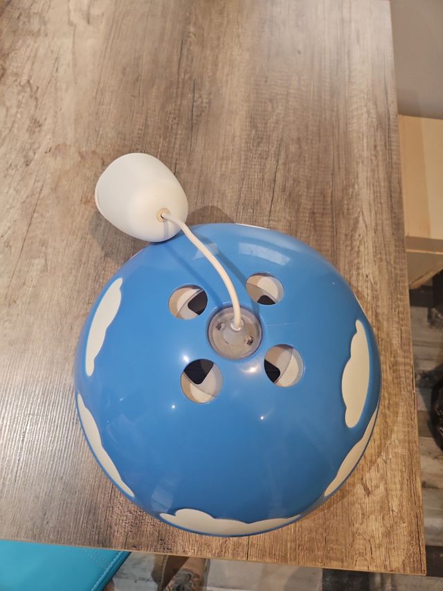 Lámpara infantil nubes - azul