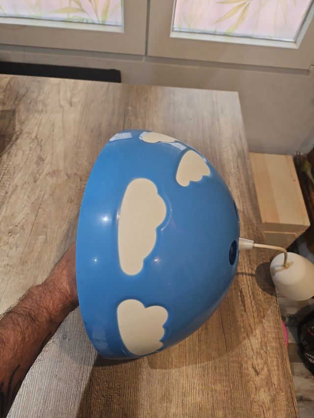 Lámpara infantil nubes - azul