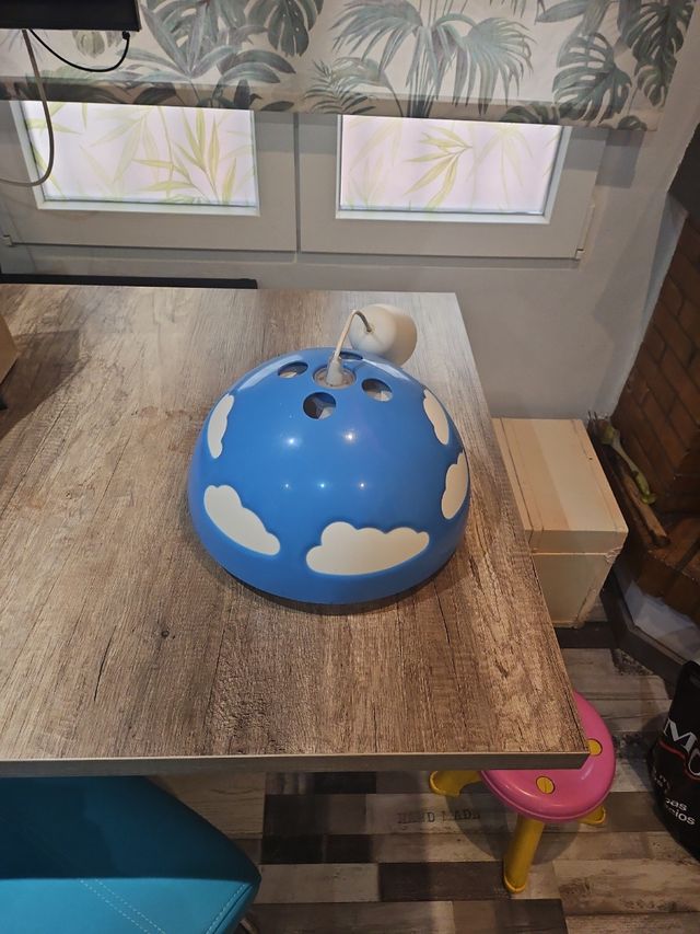 Lámpara infantil nubes - azul