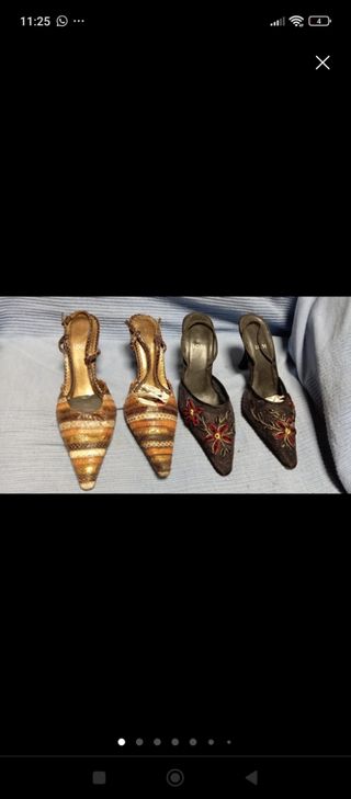 Sandalias tacón verano de alta costura