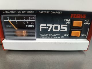 Cargador baterías FERVE F-705 6V-12V