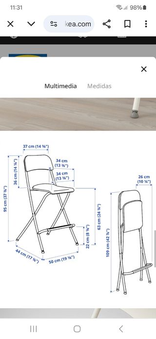 Taburete FRANKLIN 63cm