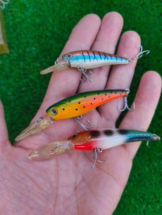 5 Minnows Pesca - Señuelos Antiguos