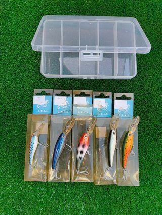 5 Minnows Pesca - Señuelos Antiguos