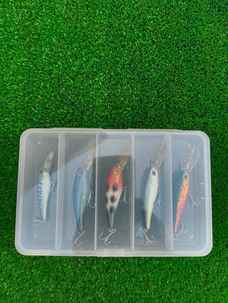 5 Minnows Pesca - Señuelos Antiguos