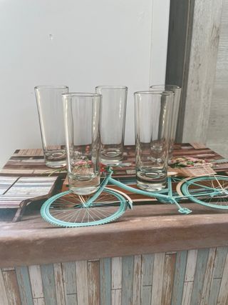 5 Vasos chupitos cristal