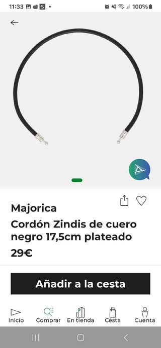Pulsera zindis majorica