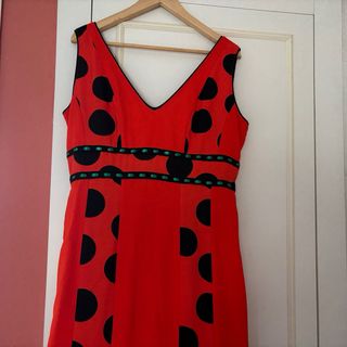 Traje Flamenca Rojo lunares negros