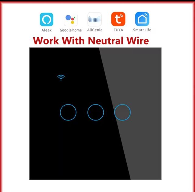 Interruptor WiFi inteligente 3 Gangs