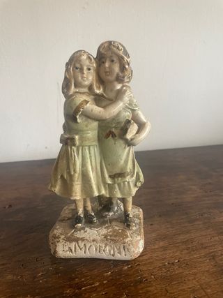 Statuetta bimbe Amorini gesso