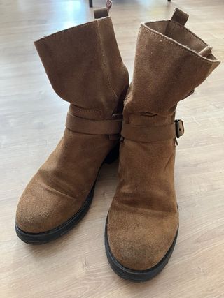 Mango Botas marron talla 38