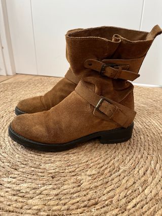 Mango Botas marron talla 38